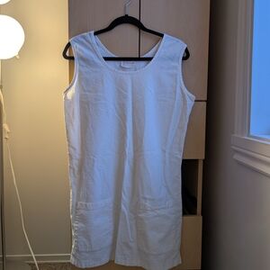 Splash White Midi Dress